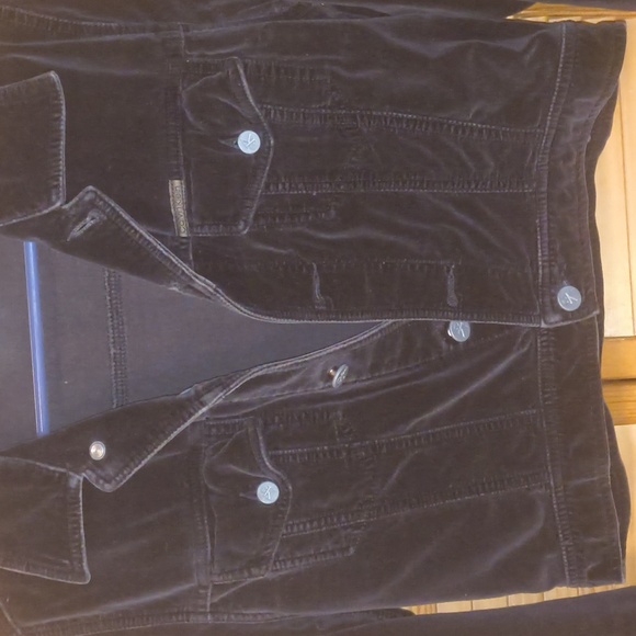 Calvin Klein Brand Vintage Women's Black Velvet Jacket-Size Medium - Picture 8 of 9